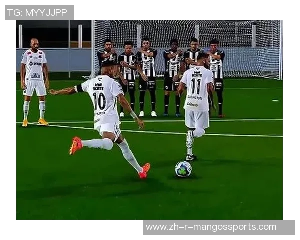 足球巨星正面射门瞬间定格英姿展现力量与自信